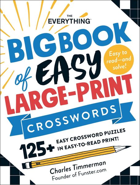 Produktbild: The Everything Big Book of Easy Large-Print Crosswords