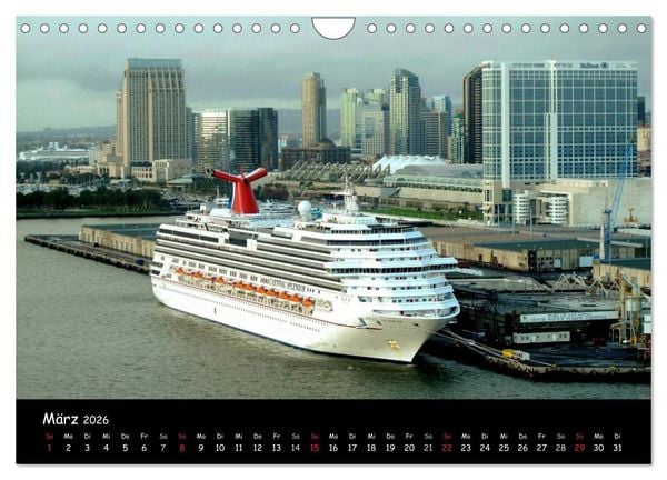 Produktbild: Kreuzfahrt erleben (Wandkalender 2026 DIN A4 quer), CALVENDO Monatskalender