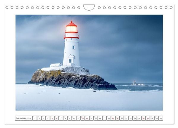 Produktbild: Nach Hause finden, die Leuchtt&uuml;rme (Wandkalender 2026 DIN A4 quer), CALVENDO Monatskalender