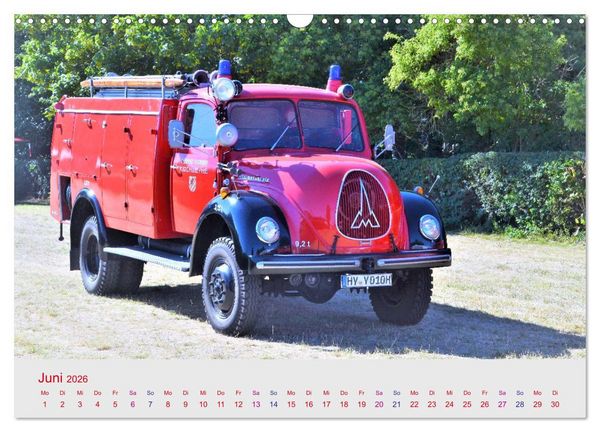 Produktbild: Oldtimer-FEUERWEHR (Wandkalender 2026 DIN A3 quer), CALVENDO Monatskalender