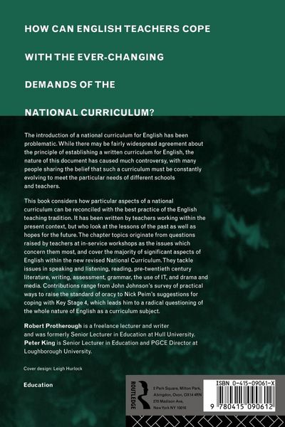 Produktbild: The Challenge of English in the National Curriculum