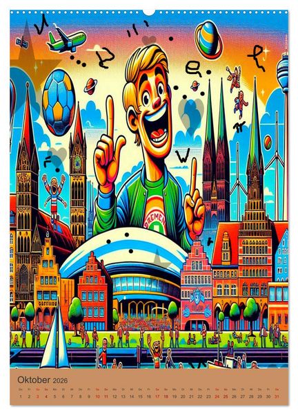 Produktbild: Deutschland hat Pop auf eigene Art (Wandkalender 2026 DIN A2 hoch), CALVENDO Monatskalender