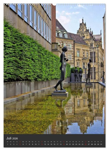 Produktbild: Highlights in Bremen (hochwertiger Premium Wandkalender 2026 DIN A2 hoch), Kunstdruck in Hochglanz