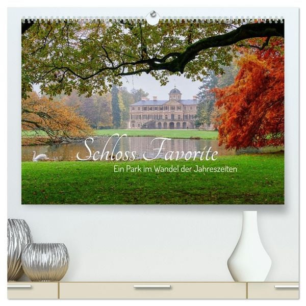 Produktbild: Schloss Favorite &ndash; Ein Park im Wandel der Jahreszeiten (hochwertiger Premium Wandkalender 2026 DIN A2 quer), Kunstdruck in Hochglanz