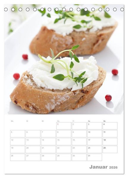 Produktbild: Vegetarisch durch das Jahr / Planer (Tischkalender 2026 DIN A5 hoch), CALVENDO Monatskalender