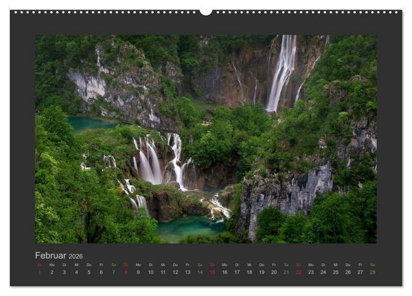 Produktbild: FALLENDE WASSER (Wandkalender 2026 DIN A2 quer), CALVENDO Monatskalender