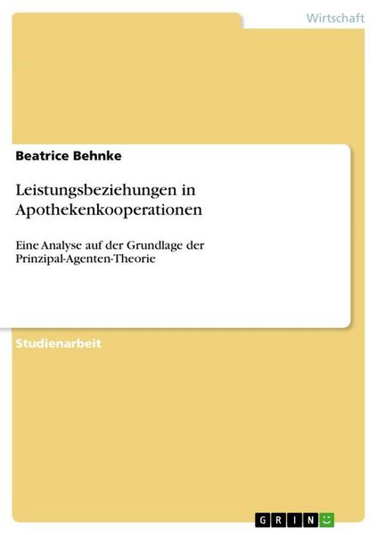 Produktbild: Leistungsbeziehungen in Apothekenkooperationen
