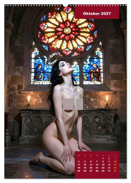 Produktbild: Gothic Engel (hochwertiger Premium Wandkalender 2027 DIN A2 hoch), Kunstdruck in Hochglanz