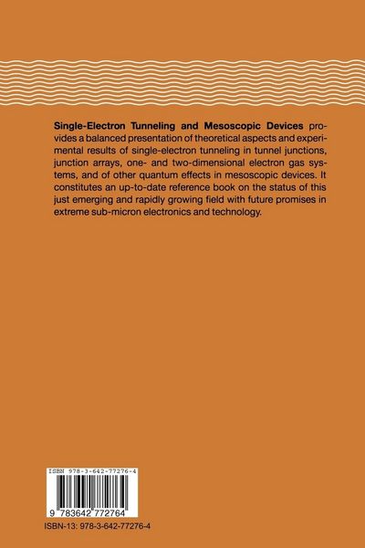 Produktbild: Single-Electron Tunneling and Mesoscopic Devices