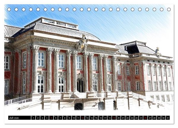 Produktbild: Potsdam Kalender (Tischkalender 2026 DIN A5 quer), CALVENDO Monatskalender