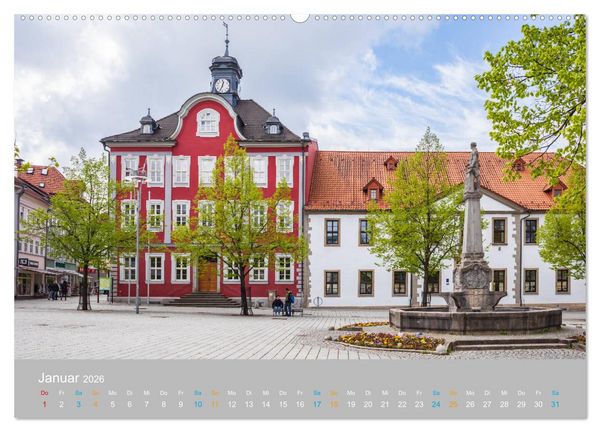 Produktbild: Suhl - die th&uuml;ringische Waffenmetropole (Wandkalender 2026 DIN A2 quer), CALVENDO Monatskalender