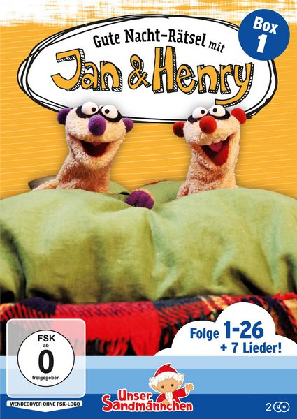 Produktbild: Gute Nacht-R&auml;tsel mit Jan & Henry (Abendgr&uuml;&szlig;e aus Unser Sandm&auml;nnchen) [2 DVDs]