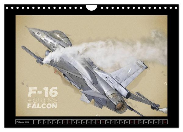 Produktbild: Aero Action Art - Luftfahrt Kunst (Wandkalender 2026 DIN A4 quer), CALVENDO Monatskalender