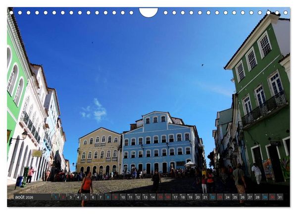 Produktbild: Salvador de Bahia &ndash; Br&eacute;sil (Calendrier mural 2026 DIN A4 vertical), CALVENDO calendrier mensuel
