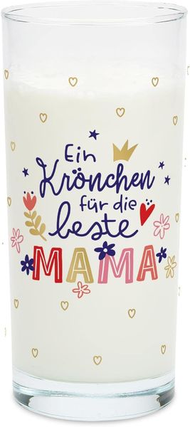 Trinkglas Krönchen für Mama