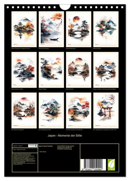 Produktbild: Japan - Momente der Stille (Wandkalender 2026 DIN A4 hoch), CALVENDO Monatskalender