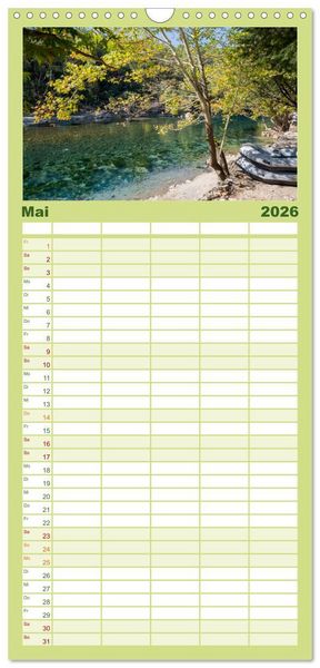 Produktbild: Familienplaner 2026 - Die S&uuml;dt&uuml;rkei entdecken mit 5 Spalten (Wandkalender, 21 x 45 cm) CALVENDO