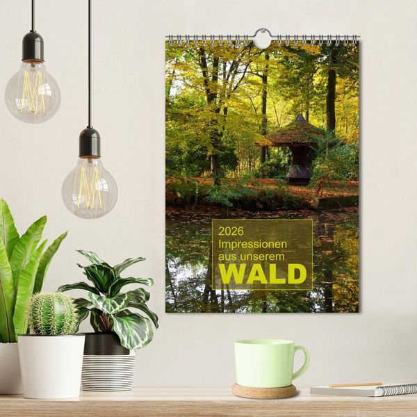 Produktbild: Impressionen aus unserem Wald (Wandkalender 2026 DIN A4 hoch), CALVENDO Monatskalender
