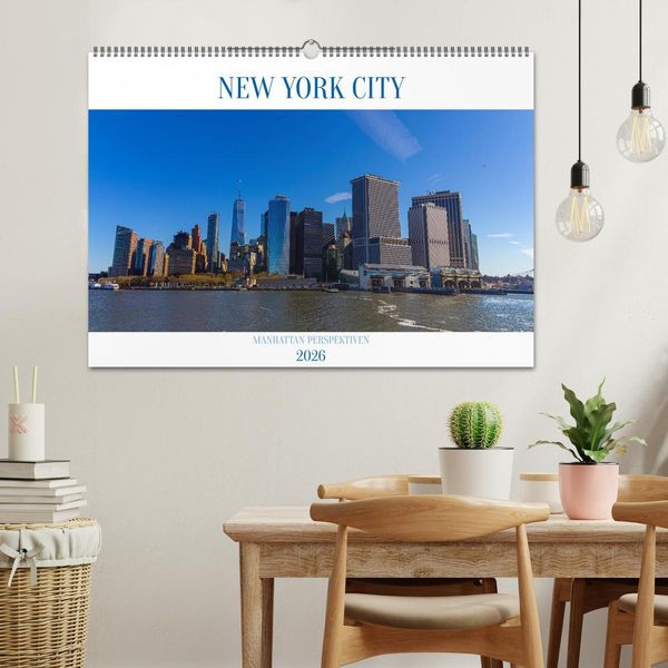 Produktbild: New York City Manhattan Perspektiven (Wandkalender 2026 DIN A2 quer), CALVENDO Monatskalender