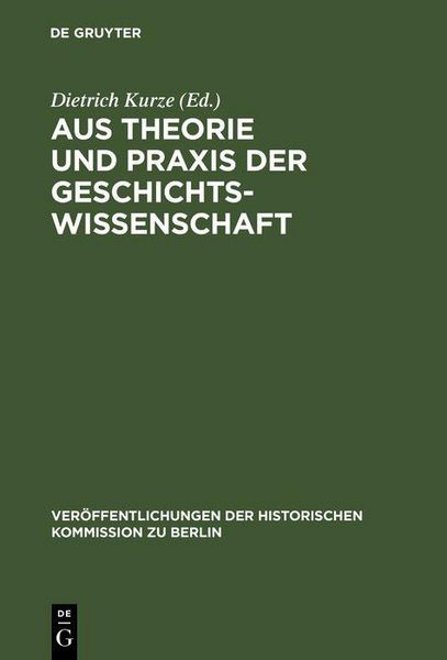 Produktbild: Aus Theorie und Praxis der Geschichtswissenschaft