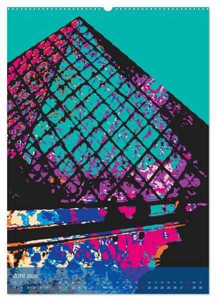 Produktbild: Paris pop-art (hochwertiger Premium Wandkalender 2026 DIN A2 hoch), Kunstdruck in Hochglanz