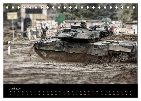 Produktbild: Panzerstahl auf der Heide &ndash; Das Heer legt wieder los (Tischkalender 2026 DIN A5 quer), CALVENDO Monatskalender
