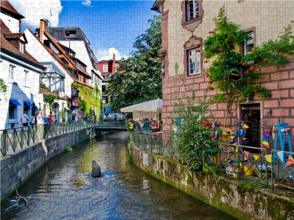Produktbild: CALVENDO Puzzle Freiburger Altstadt mit B&auml;chle 1000 Teile Lege-Gr&ouml;&szlig;e 64 x 48 cm Foto-Puzzle Bild von Prime Selection