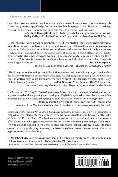 Produktbild: Listening and Reading for English Language Learners