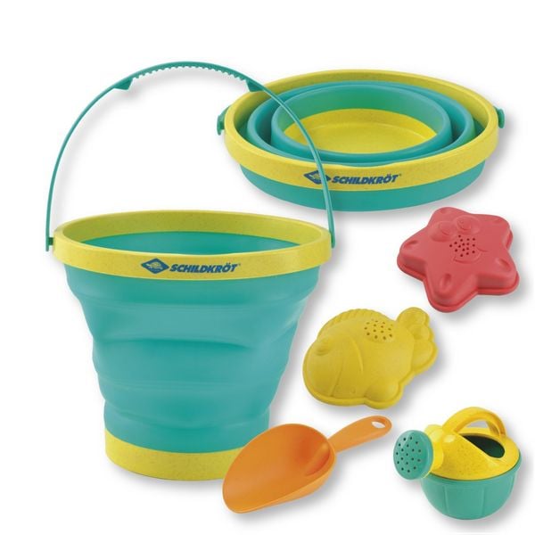 Schildkröt 970243 - Sandspielzeug-Set Bucket Crew, 5-teilig