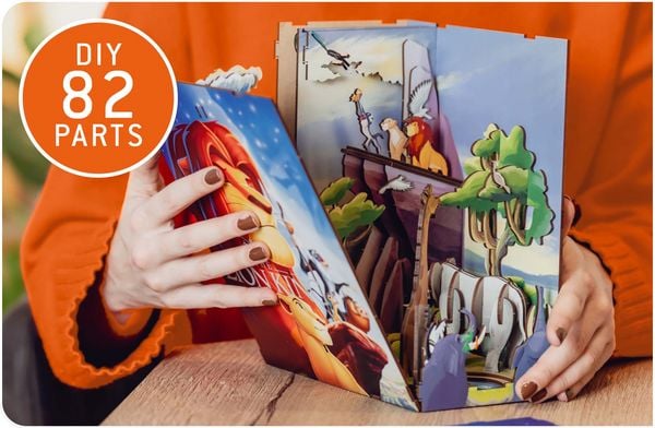 Produktbild: Book Nook DIY B&uuml;cherecke Disney K&ouml;nig der L&ouml;wen