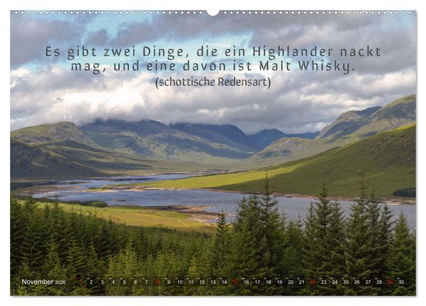 Produktbild: Whisky-Spr&uuml;che (hochwertiger Premium Wandkalender 2026 DIN A2 quer), Kunstdruck in Hochglanz