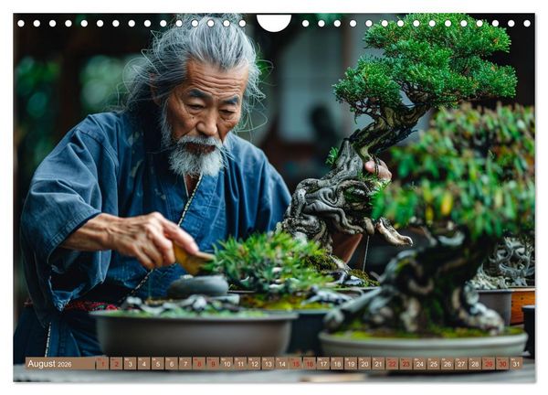 Produktbild: Bonsai meditativ (Wandkalender 2026 DIN A4 quer), CALVENDO Monatskalender