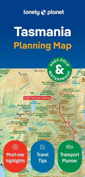 Produktbild: Lonely Planet Tasmania Planning Map
