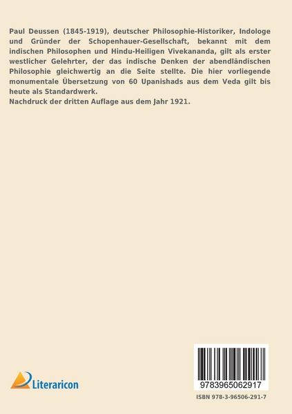 Produktbild: Sechzig Upanishads des Veda