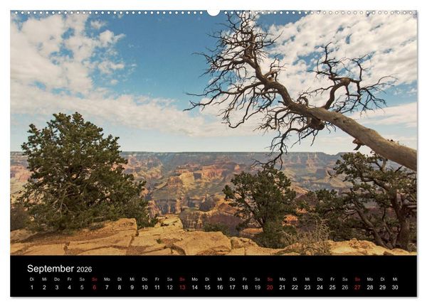 Produktbild: Grand Canyon - Wunder der Natur (hochwertiger Premium Wandkalender 2026 DIN A2 quer), Kunstdruck in Hochglanz