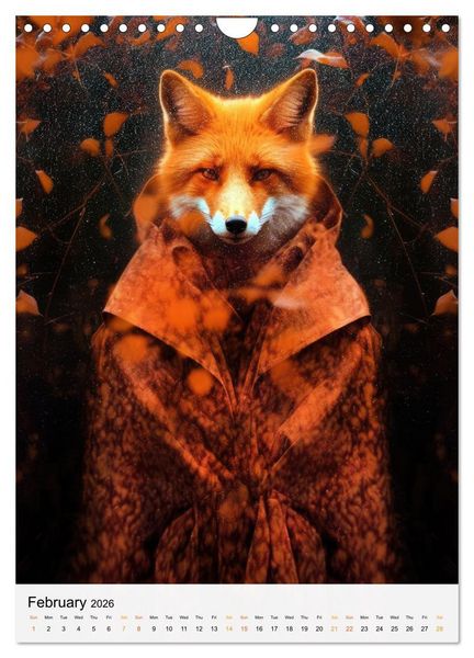 Produktbild: Animalia Fusion (Wall Calendar 2026 DIN A4 portrait), CALVENDO 12 Month Wall Calendar