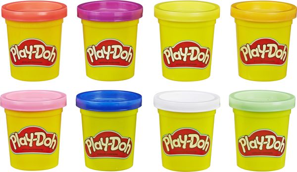 Hasbro - Play-Doh 8er-Pack Regenbogenfarben