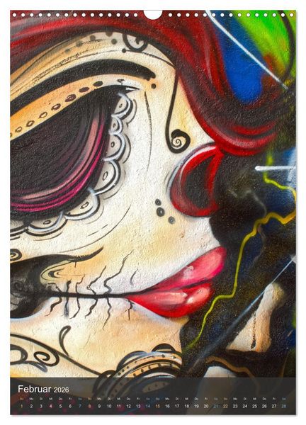 Produktbild: Graffiti Kunst an der frischen Luft (Wandkalender 2026 DIN A3 hoch), CALVENDO Monatskalender