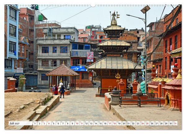 Produktbild: Das Kathmandutal (Wandkalender 2027 DIN A2 quer), CALVENDO Monatskalender