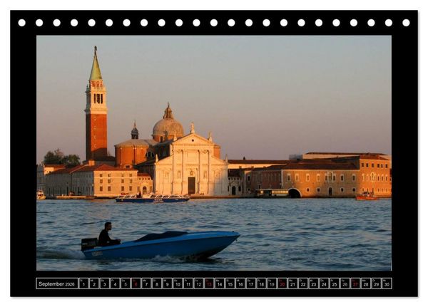 Produktbild: Romantisches Fernweh - Venedig (Tischkalender 2026 DIN A5 quer), CALVENDO Monatskalender