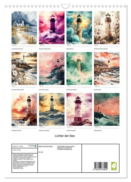Produktbild: Lichter der See (Wandkalender 2026 DIN A3 hoch), CALVENDO Monatskalender