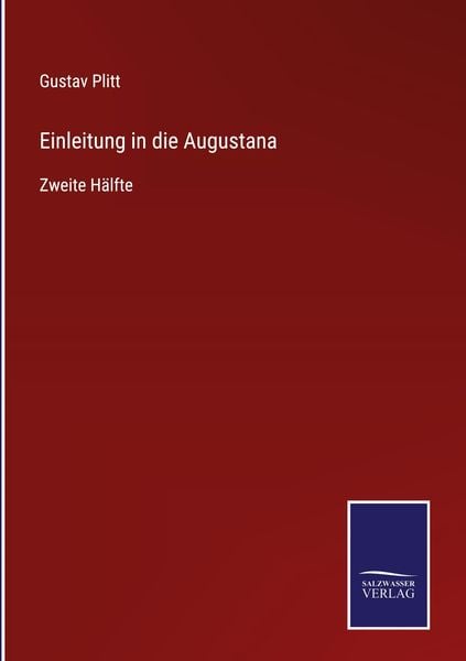 Produktbild: Einleitung in die Augustana