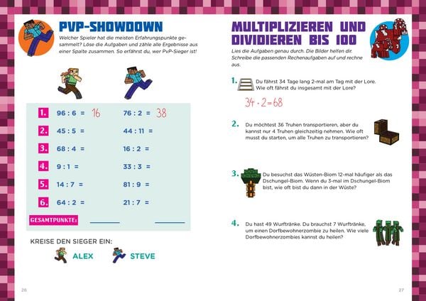 Produktbild: Mathe f&uuml;r Minecrafter - Textaufgaben