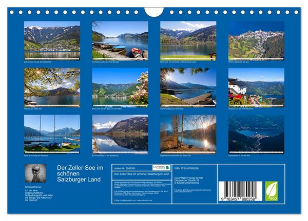 Produktbild: Der Zeller See im sch&ouml;nen Salzburger Land (Wandkalender 2026 DIN A4 quer), CALVENDO Monatskalender