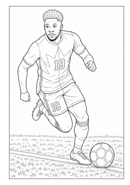 Produktbild: WM 2026 Fu&szlig;ball Malbuch f&uuml;r Kinder ab 6 Jahren mit 70 authentischen Spielerzeichnungen
