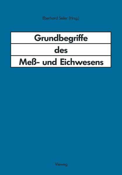 Produktbild: Grundbegriffe des Me&szlig;- und Eichwesens