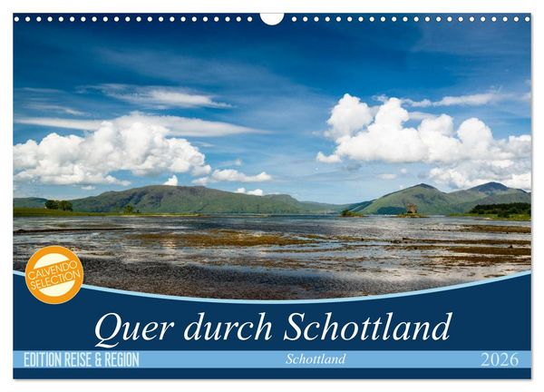 Quer durch Schottland (Wandkalender 2026 DIN A3 quer), CALVENDO Monatskalender
