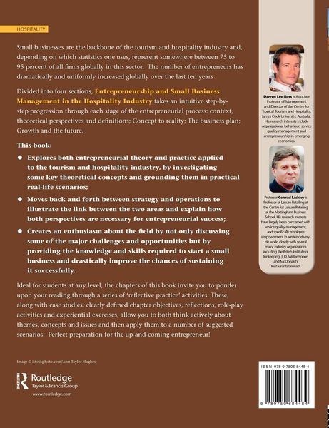 Produktbild: Entrepreneurship and Small Business Management in the Hospitality Industry