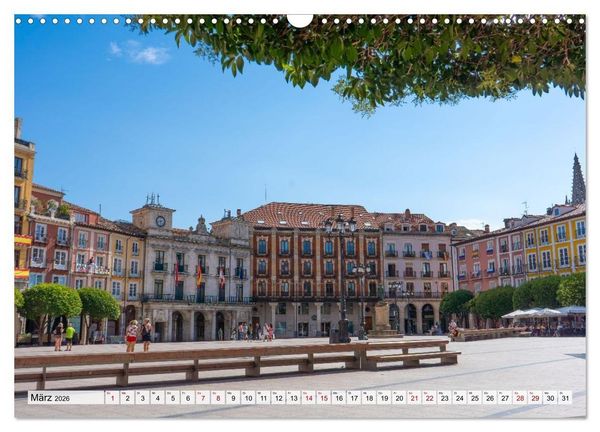 Produktbild: Ein Spaziergang durch Burgos (Wandkalender 2026 DIN A3 quer), CALVENDO Monatskalender