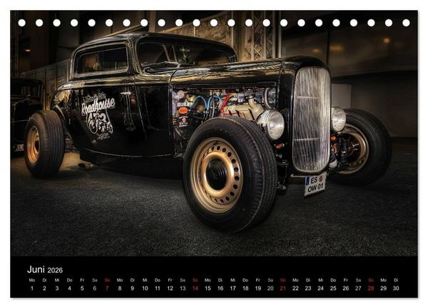 Produktbild: Custom Cars - Autos die begeistern (Tischkalender 2026 DIN A5 quer), CALVENDO Monatskalender